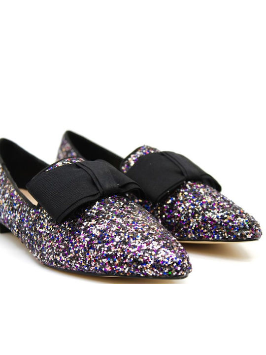 Menbur Leather Pointy Ballerinas Multicolour