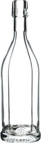 Ready Costolata Flasche Glas mit Schraubverschluss Transparent 40ml