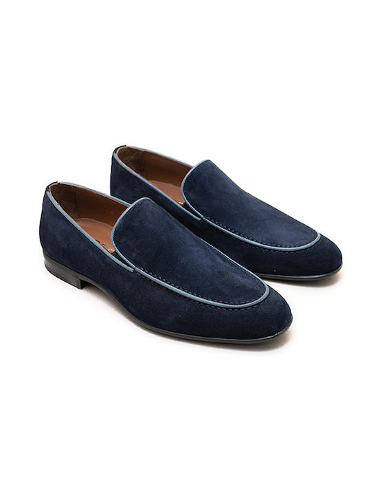 Men's Suede Moccasins Blue