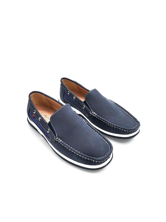 Atlanta Ανδρικά Loafers σε Μπλε Χρώμα