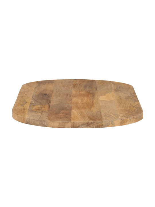 vidaXL Oval Table Surface made of Solid Wood Brown 110x40x2.5cm 370125 1pcs