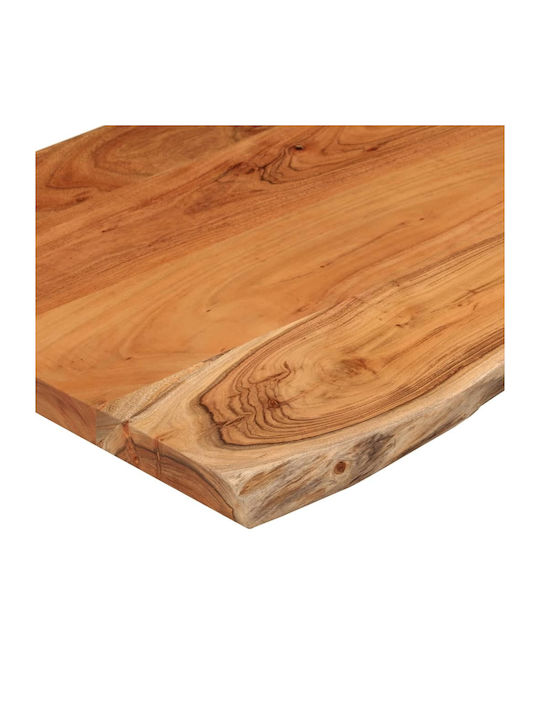 vidaXL Правоъгълена Повърхност на масата Масивно дърво Acacia 80x60x2.5см 370620 1бр