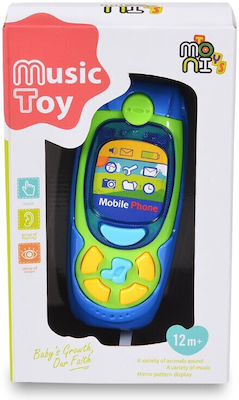 Moni Phone Toy with Music for 12++ Months Blue