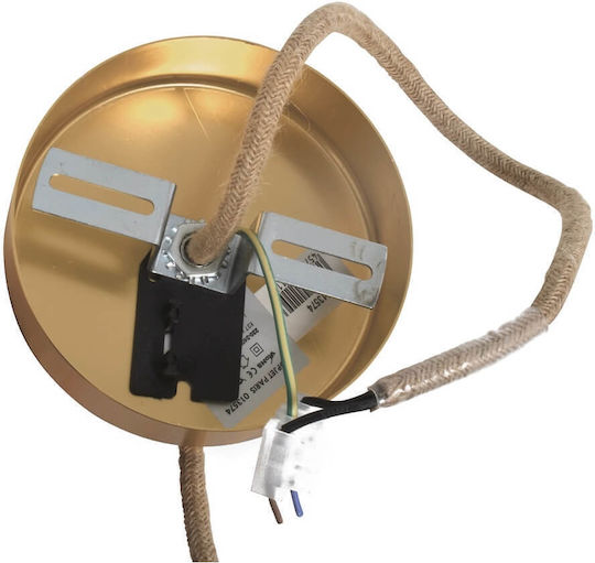 Selected by Pragmatic Hängelampe Gold mit Fassung E27 110cm.