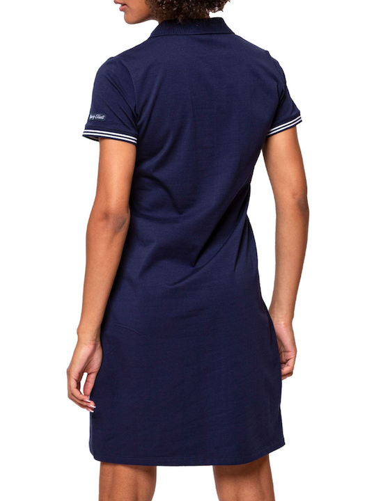 Heavy Tools Midi Hemdkleid Kleid Blue