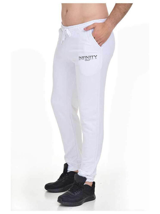 Target Men's Sweatpants with Rubber White