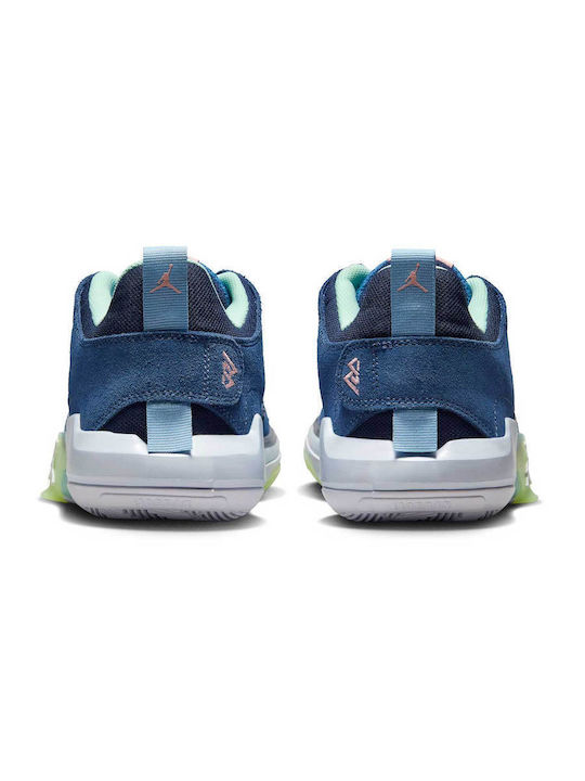 One Take 5 Low Basketball Shoes Stone Blue / Mystic Navy / Midnight Navy / Bleached Coral