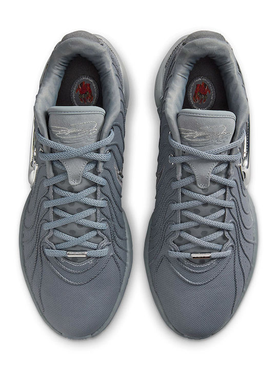 LeBron XXI Low Basketball Shoes Cool Grey / Metallic Silver / Iron Grey