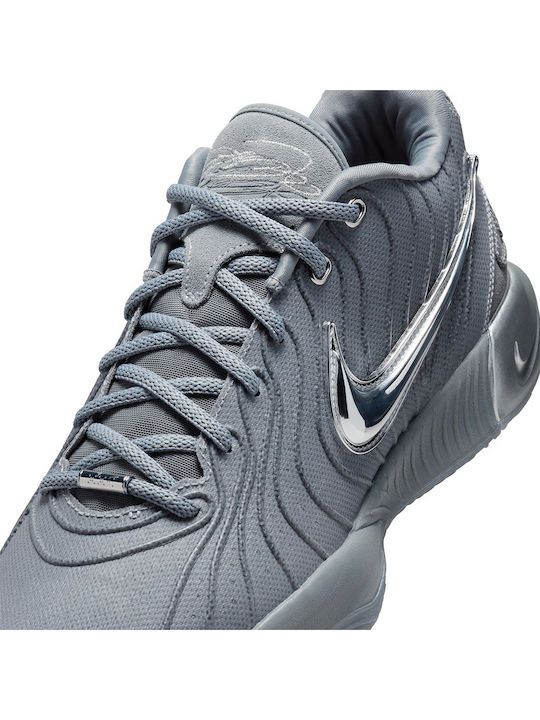 LeBron XXI Low Basketball Shoes Cool Grey / Metallic Silver / Iron Grey