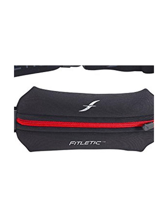 Fitletic Single Race Pouch Bărbați Geantă de talie pentru alergare Negru