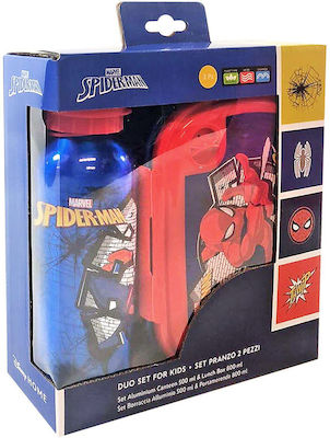 Justnote Plastik Kinder Lunchset Spiderman 0.8Es