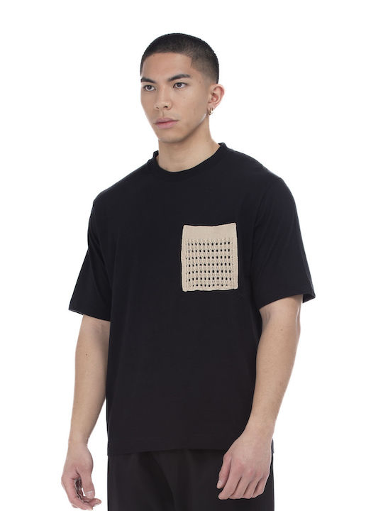 Ne En Aout Men's Short Sleeve T-shirt Black