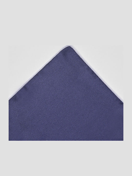 Blue-White Satin Pocket Scarf Microfiber Aristoteli Bitsiani