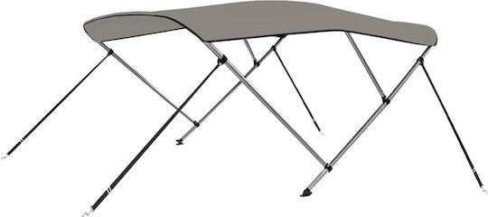 vidaXL Tenta Barca Aluminiu M184xL189xH135cm Gri Culoare