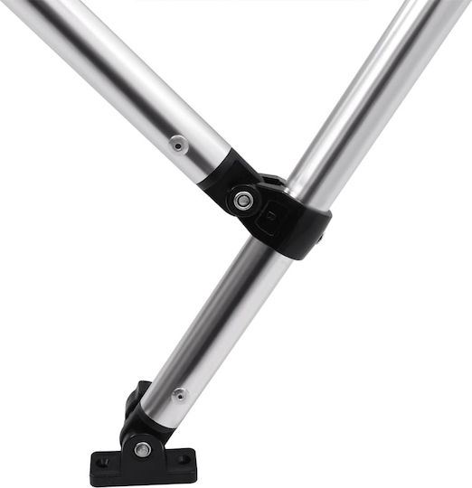 vidaXL Tenta Barca Aluminiu M184xL189xH135cm Gri Culoare