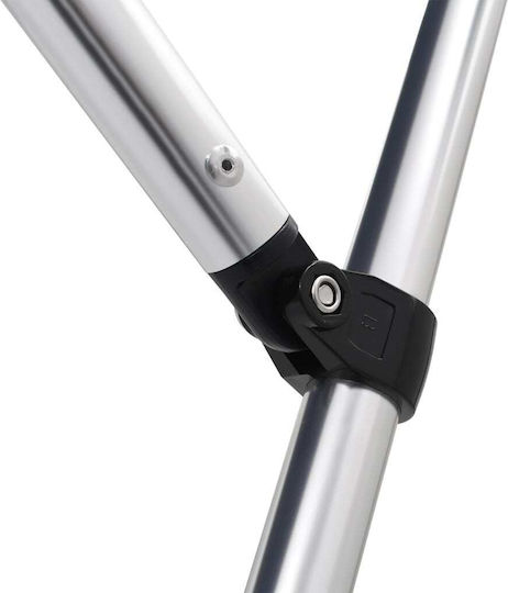 vidaXL Tenta Barca Aluminiu M236xL228xH127cm Negru Culoare