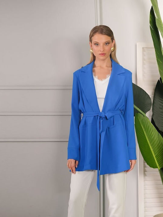 On Line Women's Blazer Royal Blue