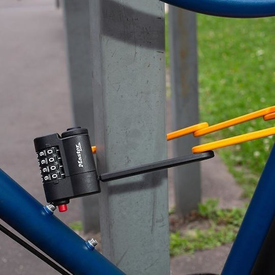 Master Lock Κλειδαριά Ποδηλάτου Αναδιπλούμενη με Κλειδί Μαύρη
