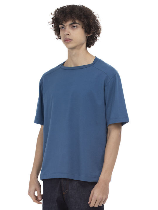 Ne En Aout Men's Short Sleeve T-shirt Blue