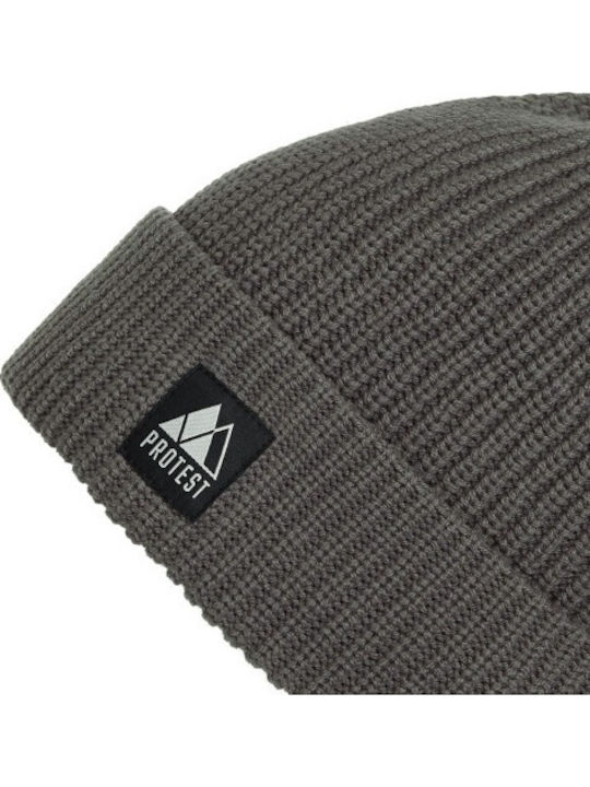 Beanie Unisex Beanie Knitted in Gray color