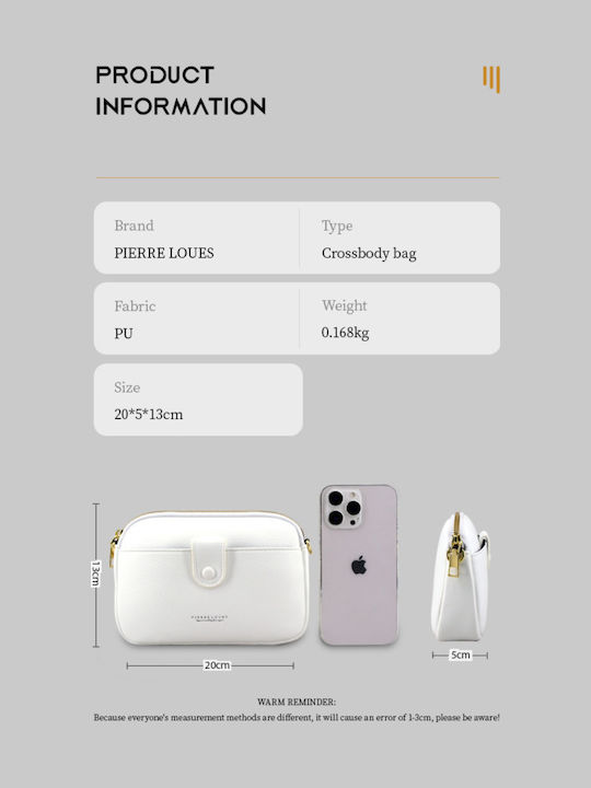 Women's Flap Bag White 614-64 White