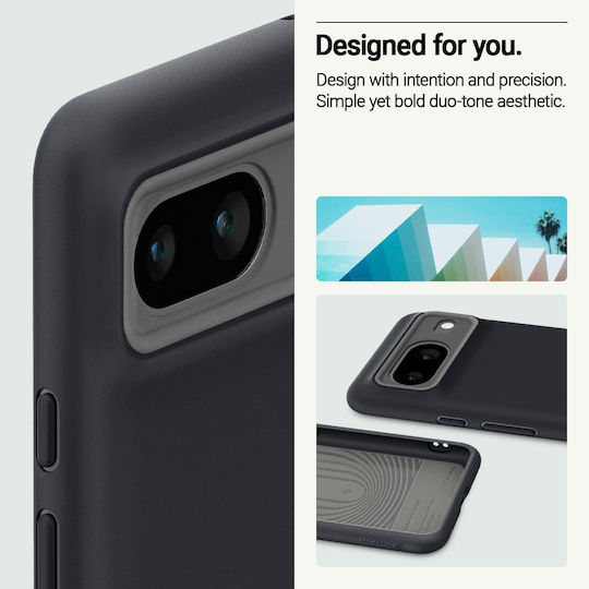 Caseology Nano Pop Back Cover Σιλικόνης 2mm Μαύρο (Google Pixel 8)
