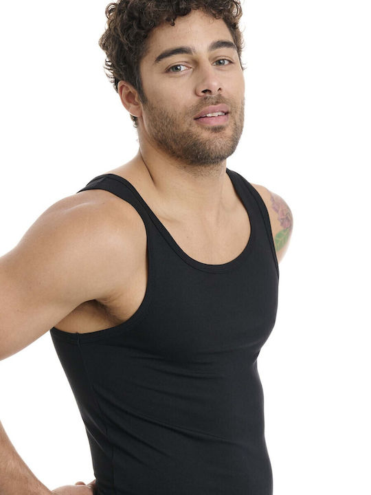Men's Undershirt Sleeveless in Black Color
