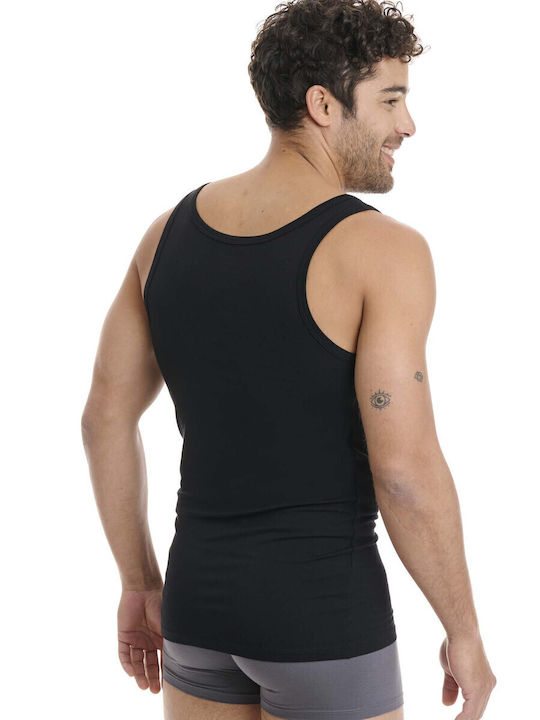 Men's Undershirt Sleeveless in Black Color