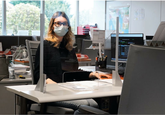 Lampa Protective Office Plexiglass Separator / Divider 56x66cm L6693.1
