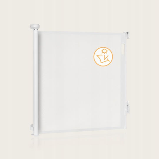 Lionelo Thea Foldable Security Door Simple Placement made of Plastic in White Color 140x85cm 1pcs