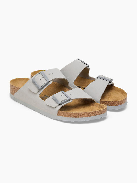 Birkenstock Arizona Γυναικεία Σανδάλια σε Γκρι Χρώμα Narrow Fit