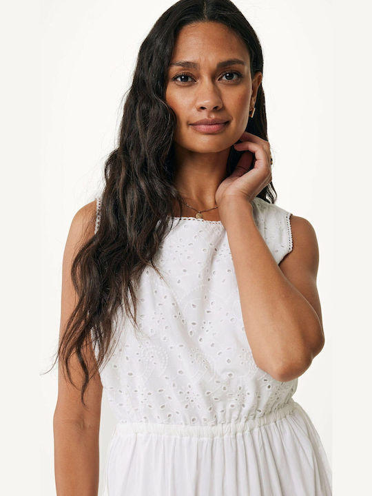 Rochie De Vară Pentru Femei Midi Offwhite