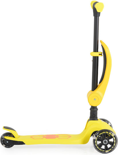 Byox Kids Scooter Foldable Lamborghini 3-Wheel with Seat Yellow