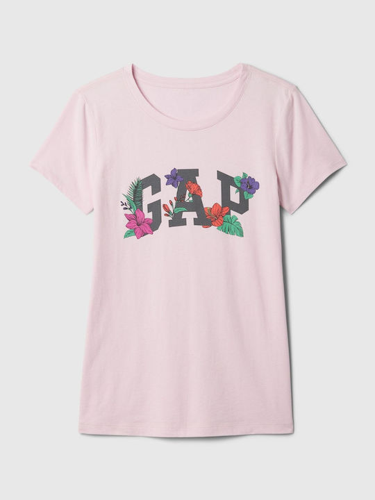 GAP Logo Women's Sweater Cotton Light Peony