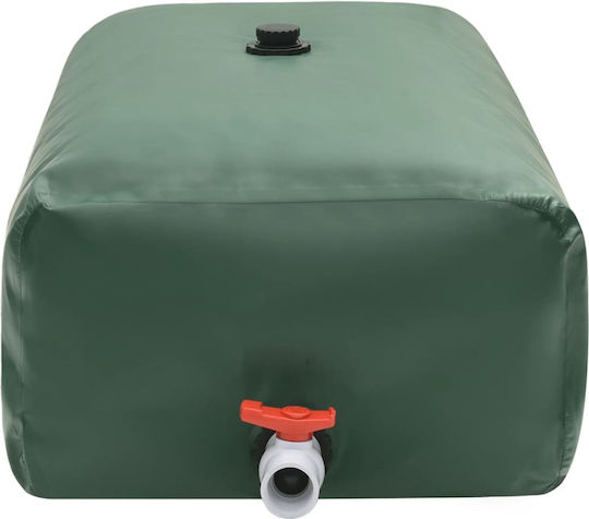 vidaXL Vertical Cylindrical Plastic Storage Tank 100lt for Water / Petroleum Green