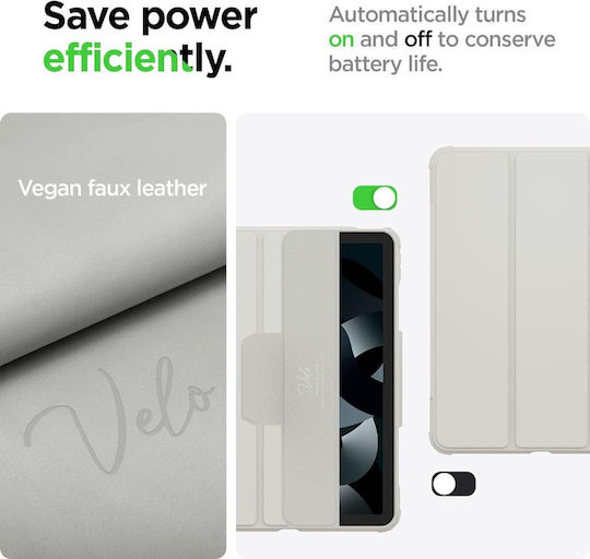 Spigen Sgp Air Skin Pro Folio Калъф за Apple Ipad Air 10.9 5th 2022 Ipad Air 10.9 4th 2020 Сив Acs06074