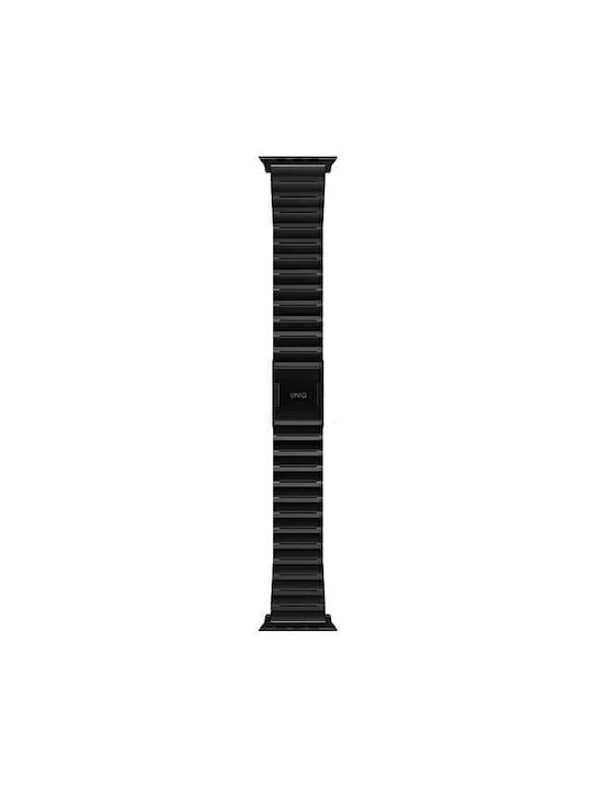 Uniq Strova Mag Strap for Apple Watch 42/44 45/49mm Series 1 2 3 4 5 6 7 8 9 SE SE2 Ultra Ultra 2 Stainless Steel Midnight Black
