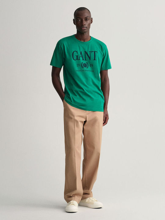 Gant Men's Short Sleeve T-shirt Green