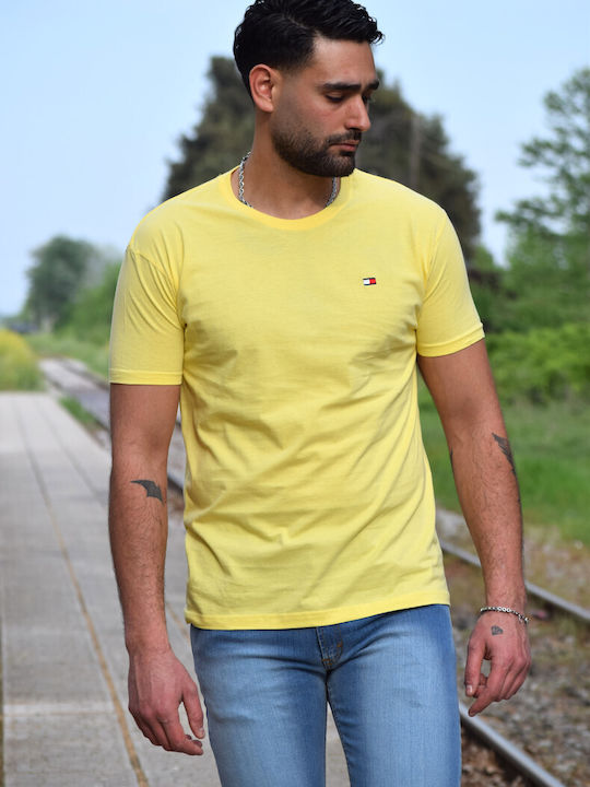 Papadimas Men's Short Sleeve T-shirt Yellow