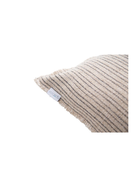 Soulworks Калъф За Възглавница Verve От 100% Памук Natural/Blackish 45x45см