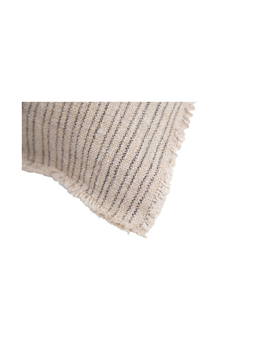 Soulworks Калъф За Възглавница Verve От 100% Памук Natural/Blackish 45x45см