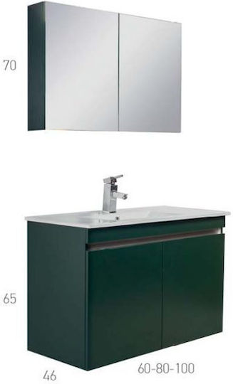Mabo Sunny 100 Καθρέπτης Μπάνιου από MDF