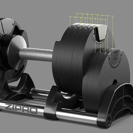 Zipro Round Αλτήρας 1x 36kg Ρυθμιζόμενος με Βάση