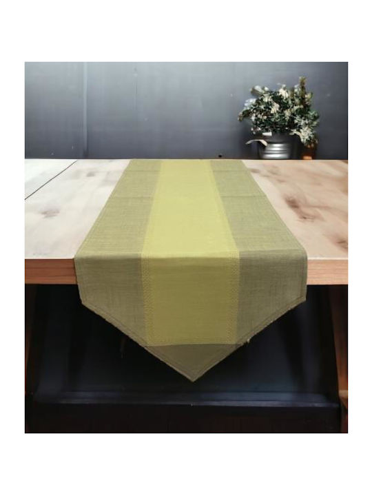 Linea Home Ράνερ Λινό Λαδί 40x180εκ.
