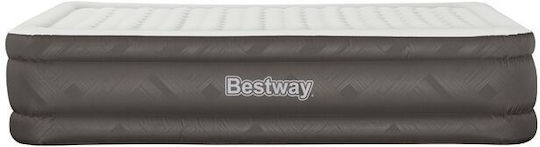 Bestway Inflatable Sleeping Mattress with Built-in Electric Pump Air mattress Fortech 203x152x46εκ. Gray