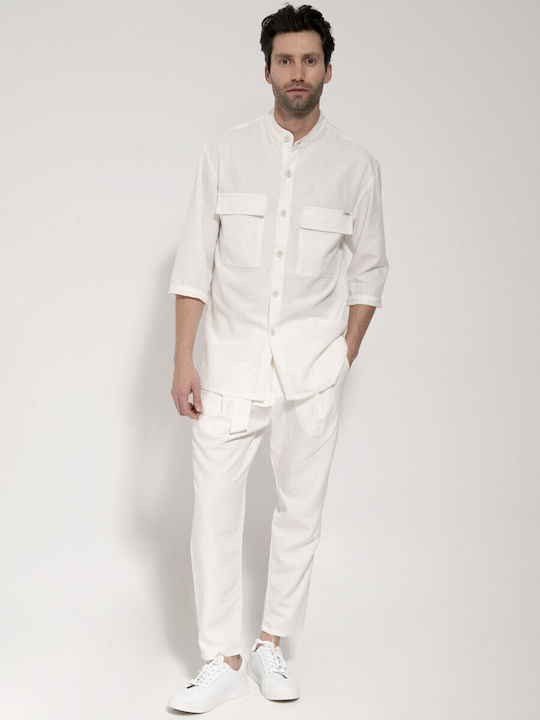 Kurzärmlig Hemd White