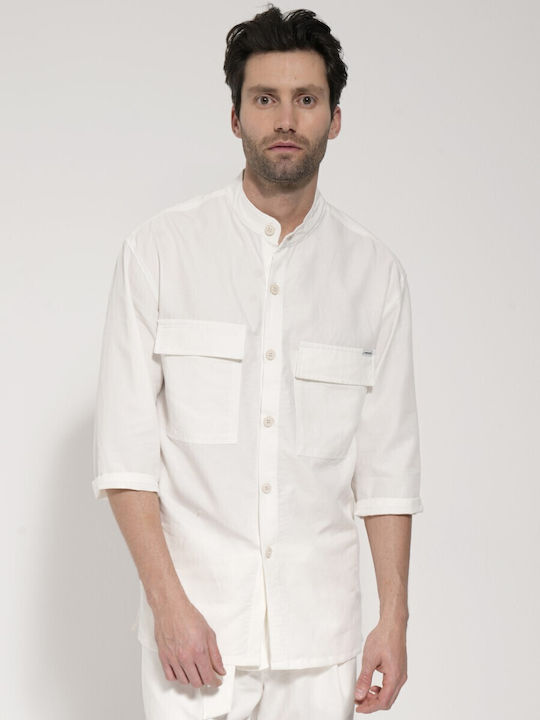 Kurzärmlig Hemd White