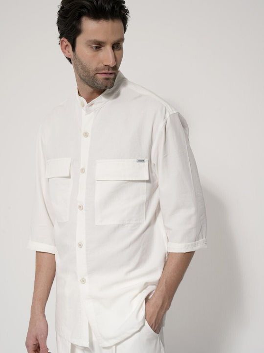 Kurzärmlig Hemd White