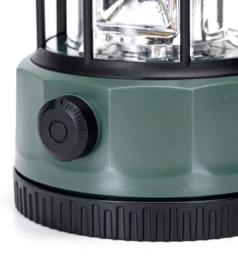 LED Laterne dimmbar Batterien 300lm Camping oder Angeln Warmweißes Licht Grün Aigostar