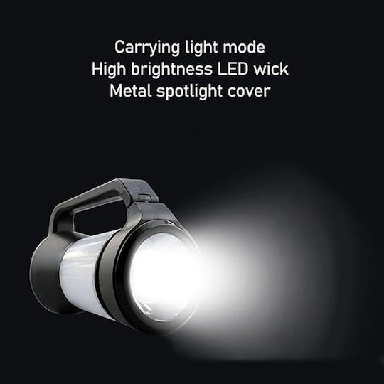 LED Laterne Taschenlampe dimmbar 140lm Camping oder Angeln kaltes warmes weißes rotes Licht Schwarz Aigostar